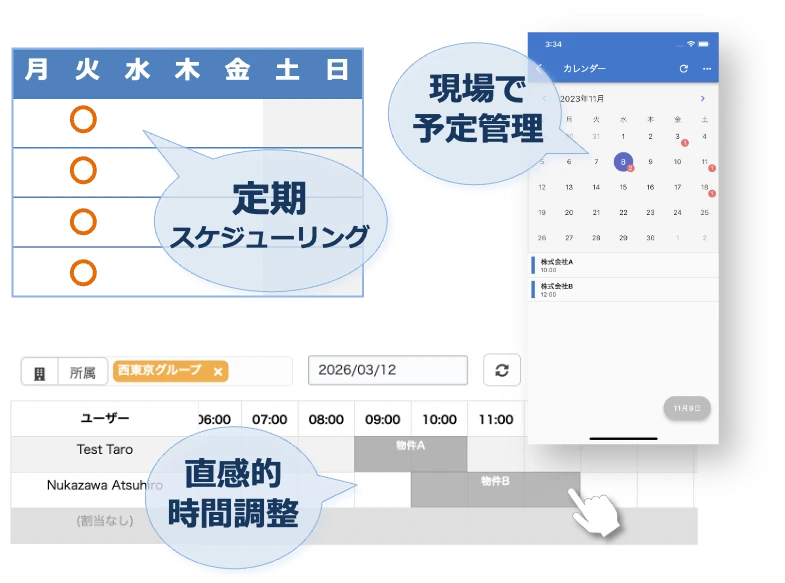 清掃業でのスケジューリング