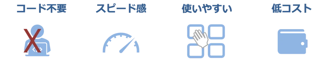 ノーコードメリット